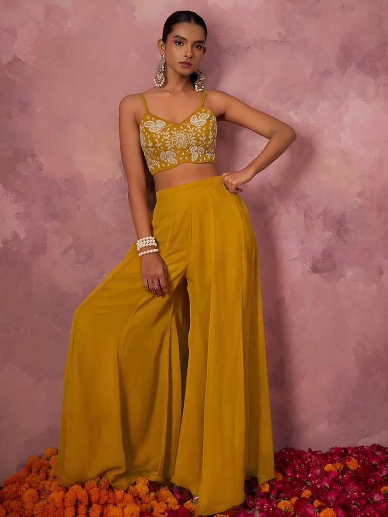 Zareen Khatli Haldi Sharara Set