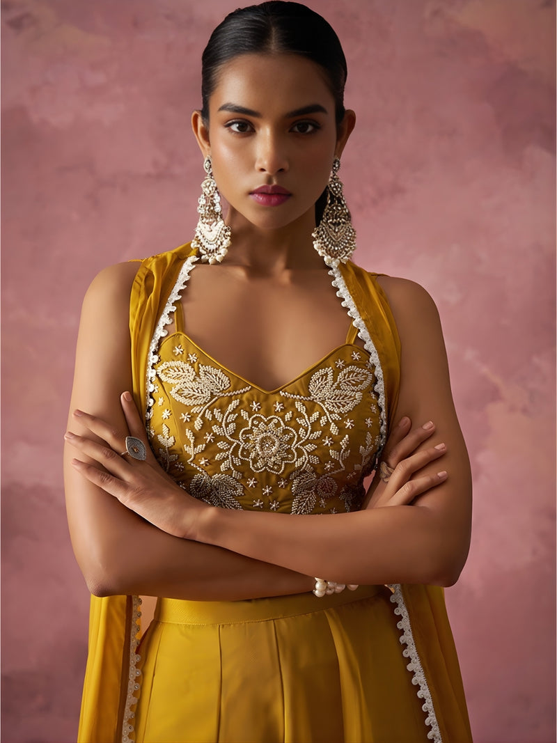 Zareen Khatli Haldi Sharara Set