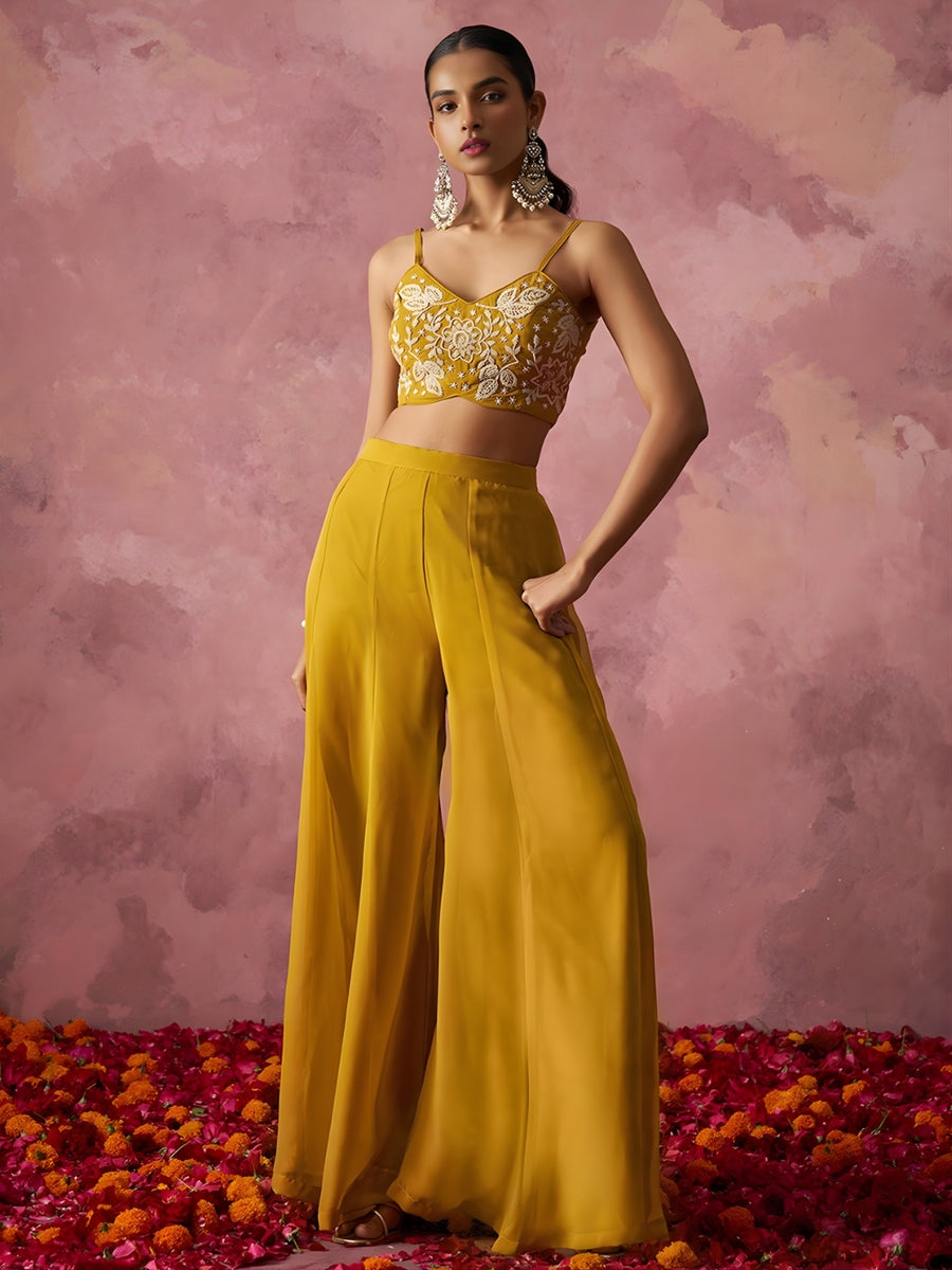 Zareen Khatli Haldi Sharara Set