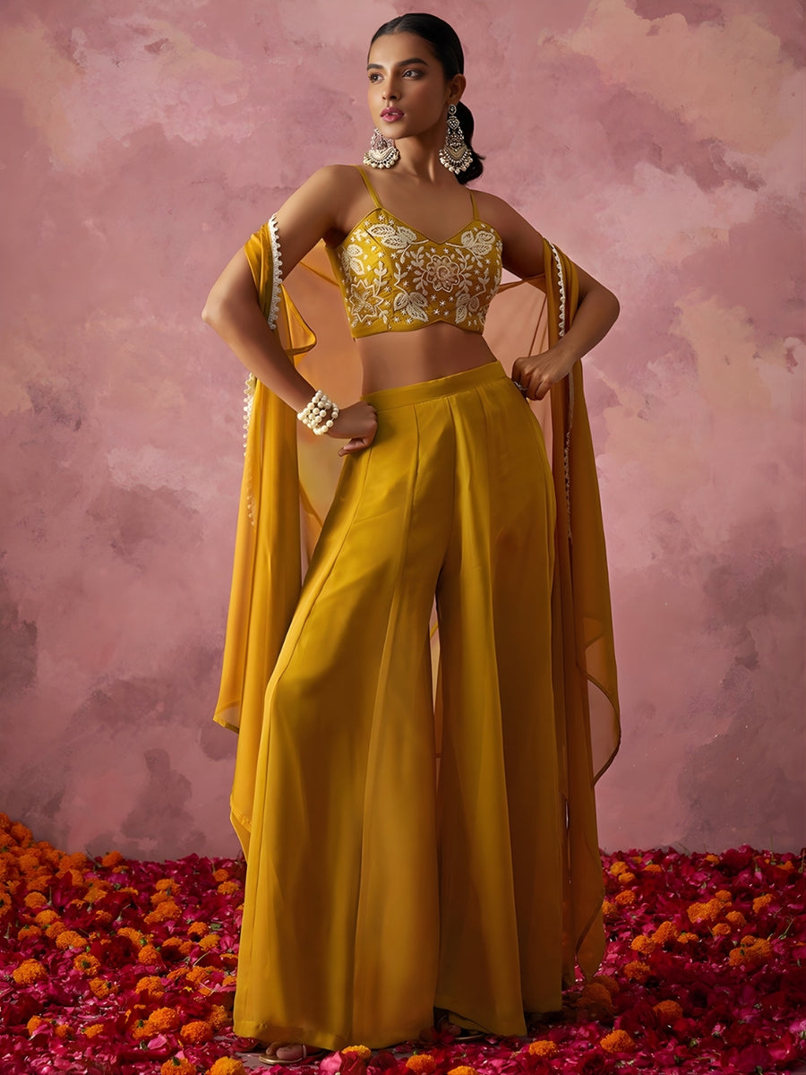 Zareen Khatli Haldi Sharara Set