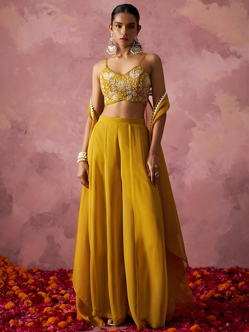 Zareen Khatli Haldi Sharara Set