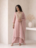 Roselle Blush Silk Anarkali Suit Set
