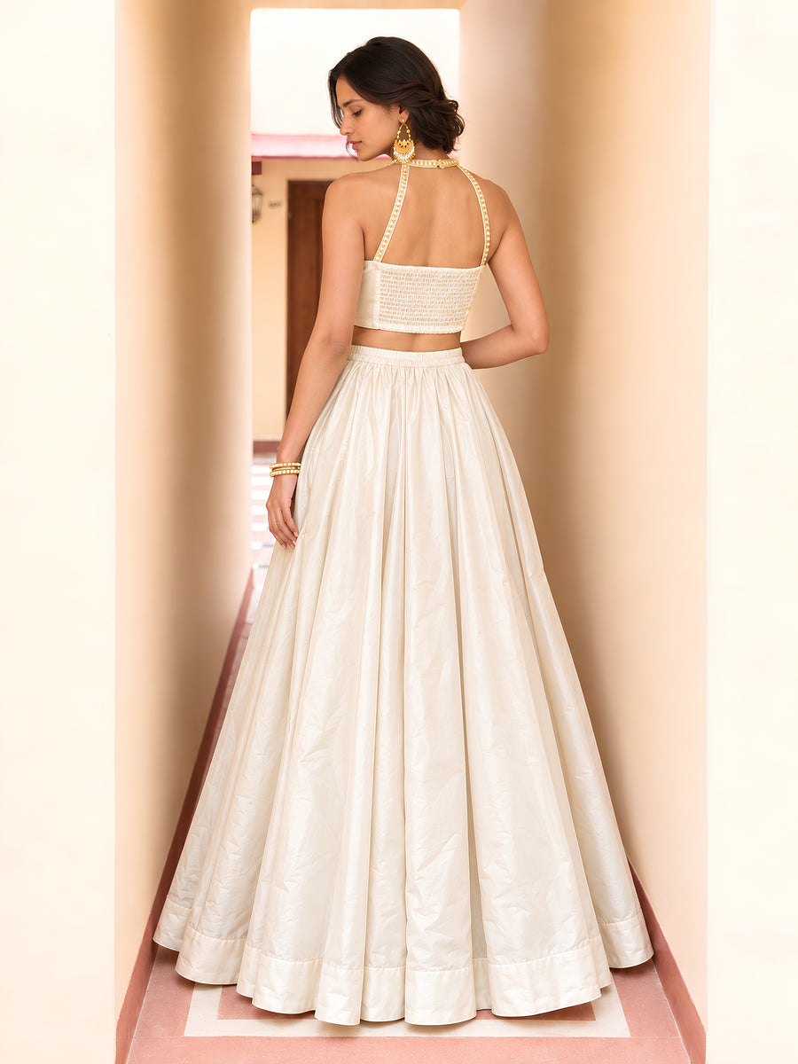 Mira Ivory Embellished Lehenga Set