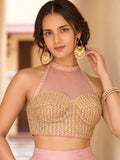 Mira Blush Pink Embellished Lehenga Set