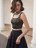 Black Indo-Western Lehenga Set