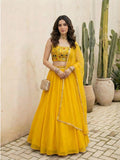 Aurelia Sunlit Georgette Lehenga Set