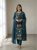 Emerald Bloom Embroidered Kurta Set - Alizeh Official