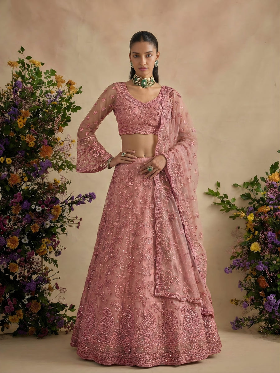 Rose Zarya Embroidered Lehenga Set - Alizeh Official