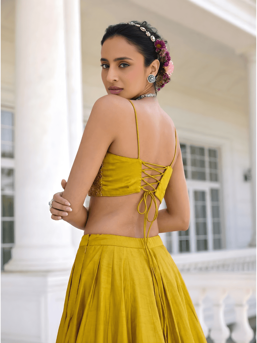 Elegant haldi outfit for women