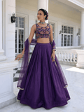 Designer indo western lehenga for wedding guest