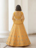Sunlit Mustard Mirror - Work Lehenga Set - Alizeh Official