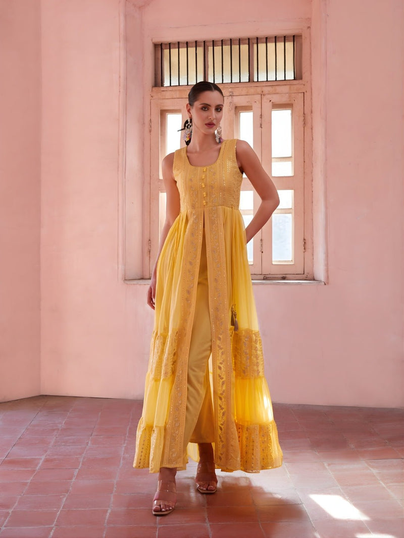 Sunveil Embroidered Festive Gown Set - Alizeh Official