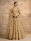 Zaria Gold Embroidered Bridal Lehenga Set - Alizeh Official